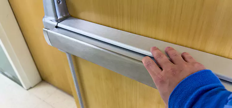 Installing a Push Bar on a Door Delano